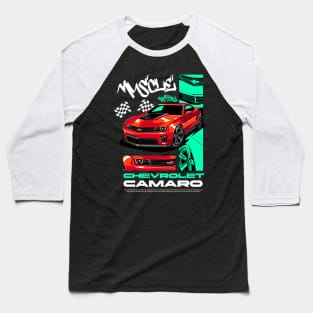 Muscle Mastery Chevrolet Camaro Baseball T-Shirt